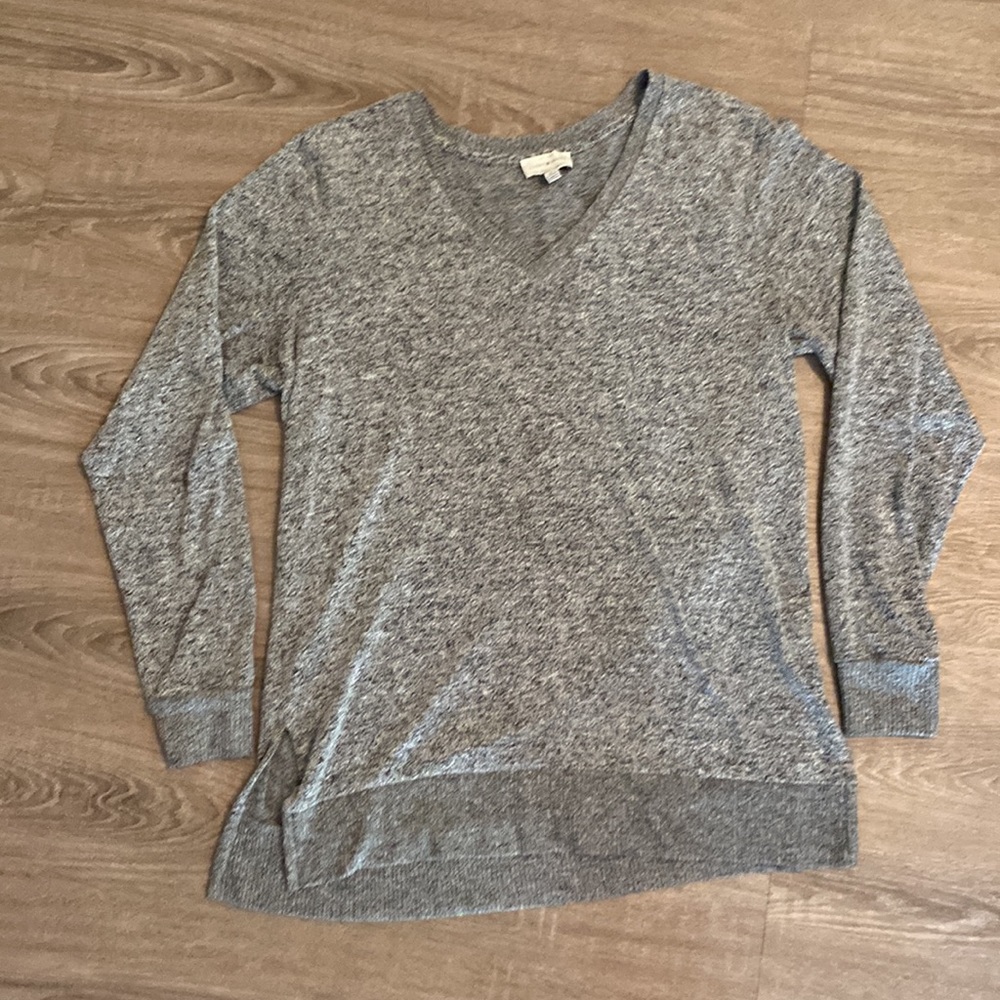 Luck Brand. Heather grey tunic top.